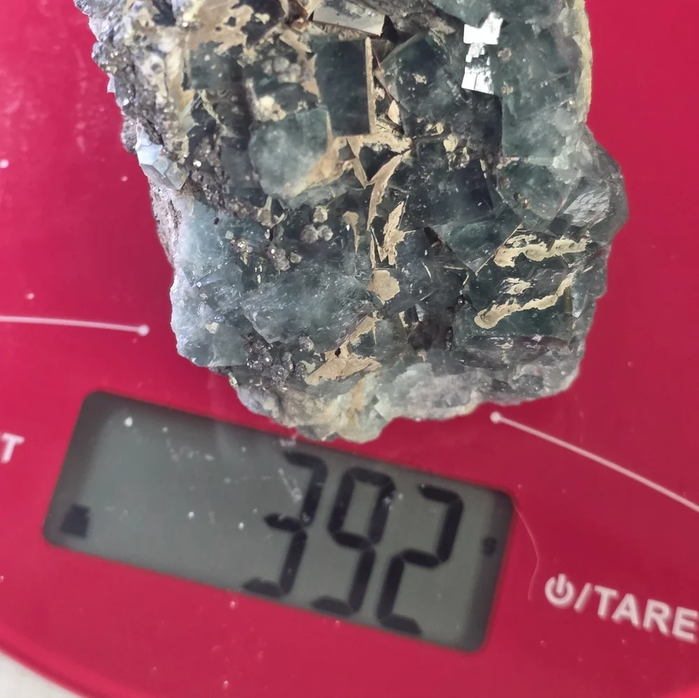 Raw Cubic Blue Green Fluorite Cluster – UV Reactive. Crystal Collector - Picture 10 of 10